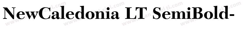 NewCaledonia LT SemiBold字体转换